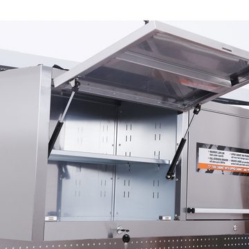 ONDIS24 Werkstattwagen Werkstatt-Set fahrbare Werkbank mit Lochwand und Werkzeugschränken, max. Traglast:700,00 kg