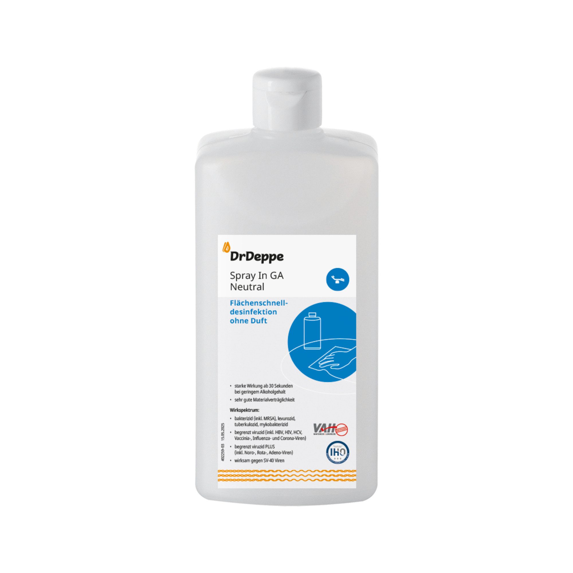 Dr.Deppe Spray In GA - alkoholhaltiges Flächendesinfektionsmittel Oberflächen-Desinfektionsmittel (1-St)