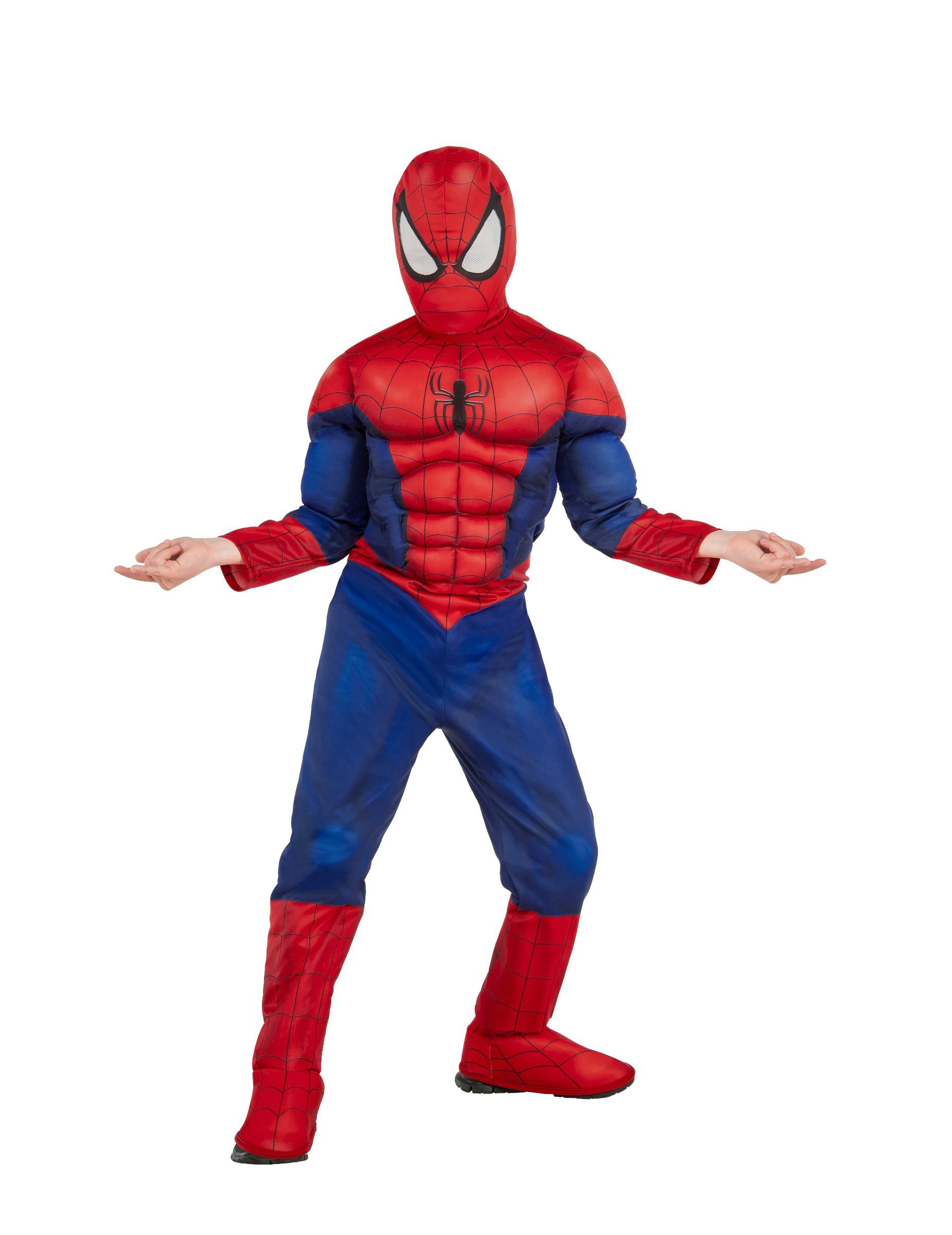Kostüm Muskulöser Spiderman Deluxe Kostüm für Kinder