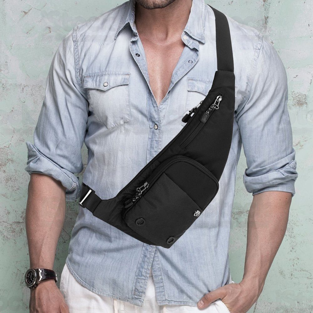 VIVIHEYDAY Umhängetasche Schultertaschen, Wasserdicht Brusttasche, Sling Bag (mit Mehrere Taschen), Damen-Brustbeutel – Bild 5 von 5