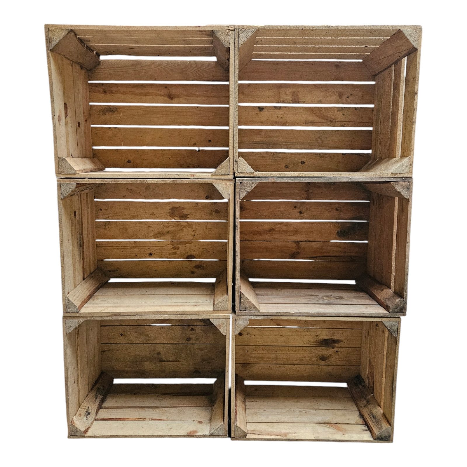 Teramico Übertopf Holzkisten Natur 6er SET günstig online kaufen