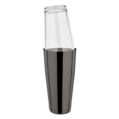 FUCHS Cocktail Shaker Shaker 28oz. - Gunmetal black mit original amerikanischen Mixing Glas