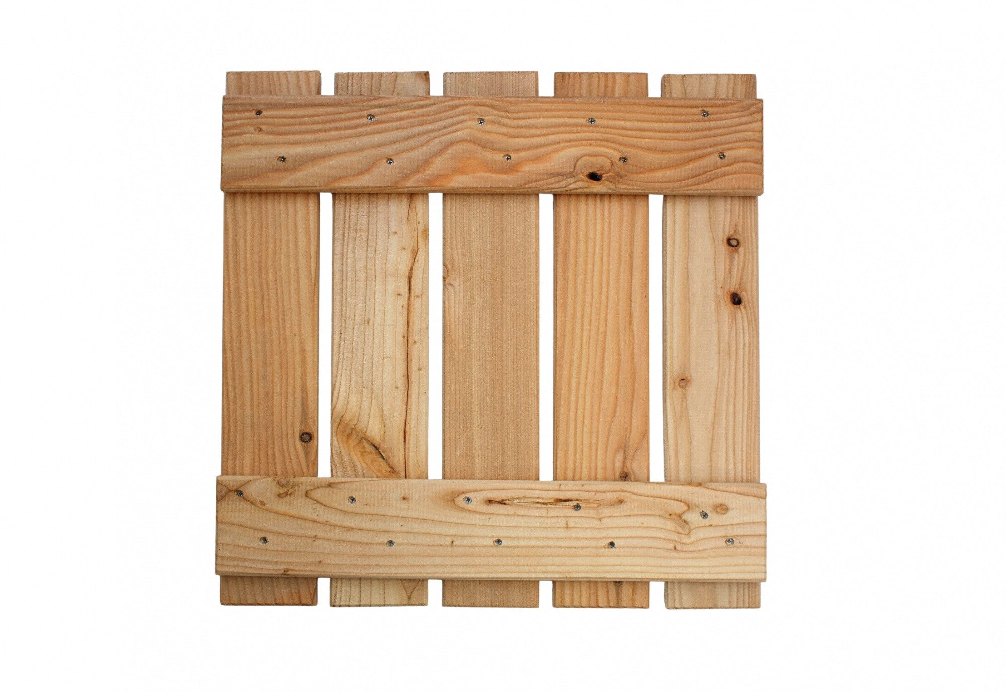 Gartenwelt Riegelsberger Bodenfliese Lärche 50x50cm Holzfliesen 8 Stück Balkonfliesen Terrassenfliesen, Braun, Robust, wetterbeständig, Glatt gehobelt, Edelstahlspax, EuroLärche