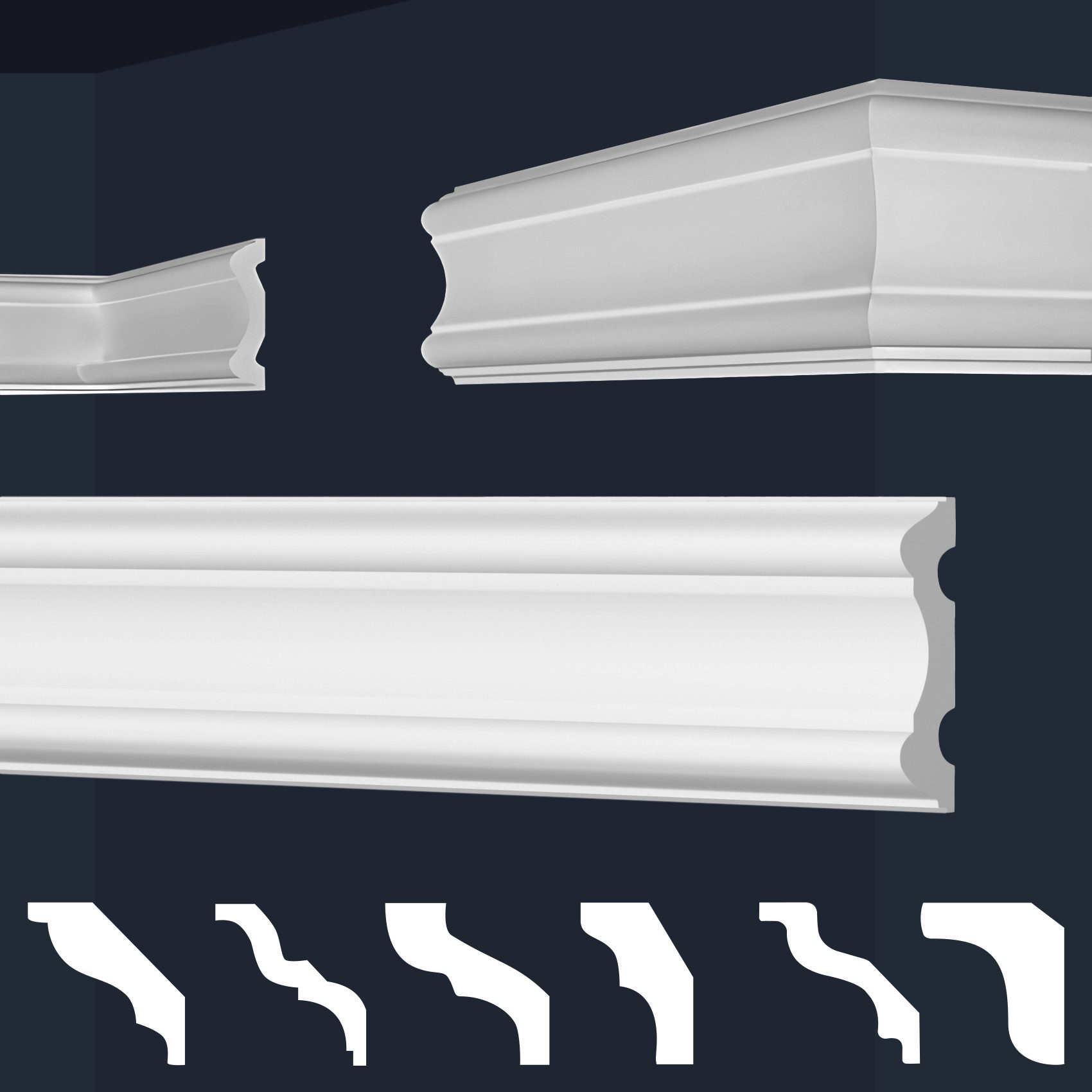 marbet design Stuckleiste E-30, 2 Meter günstig online kaufen