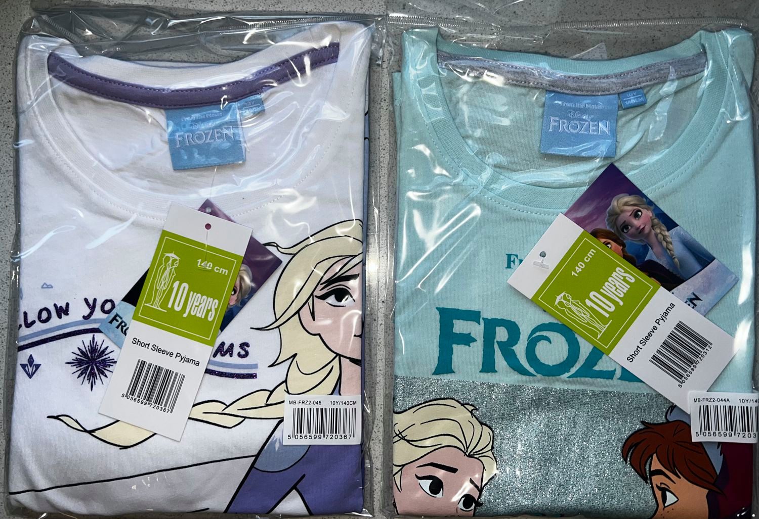 Disney Frozen Shorty Frozen Die Eiskönigin kurzer Pyjama Schlafanzug Mädchen 4-10Jahre
