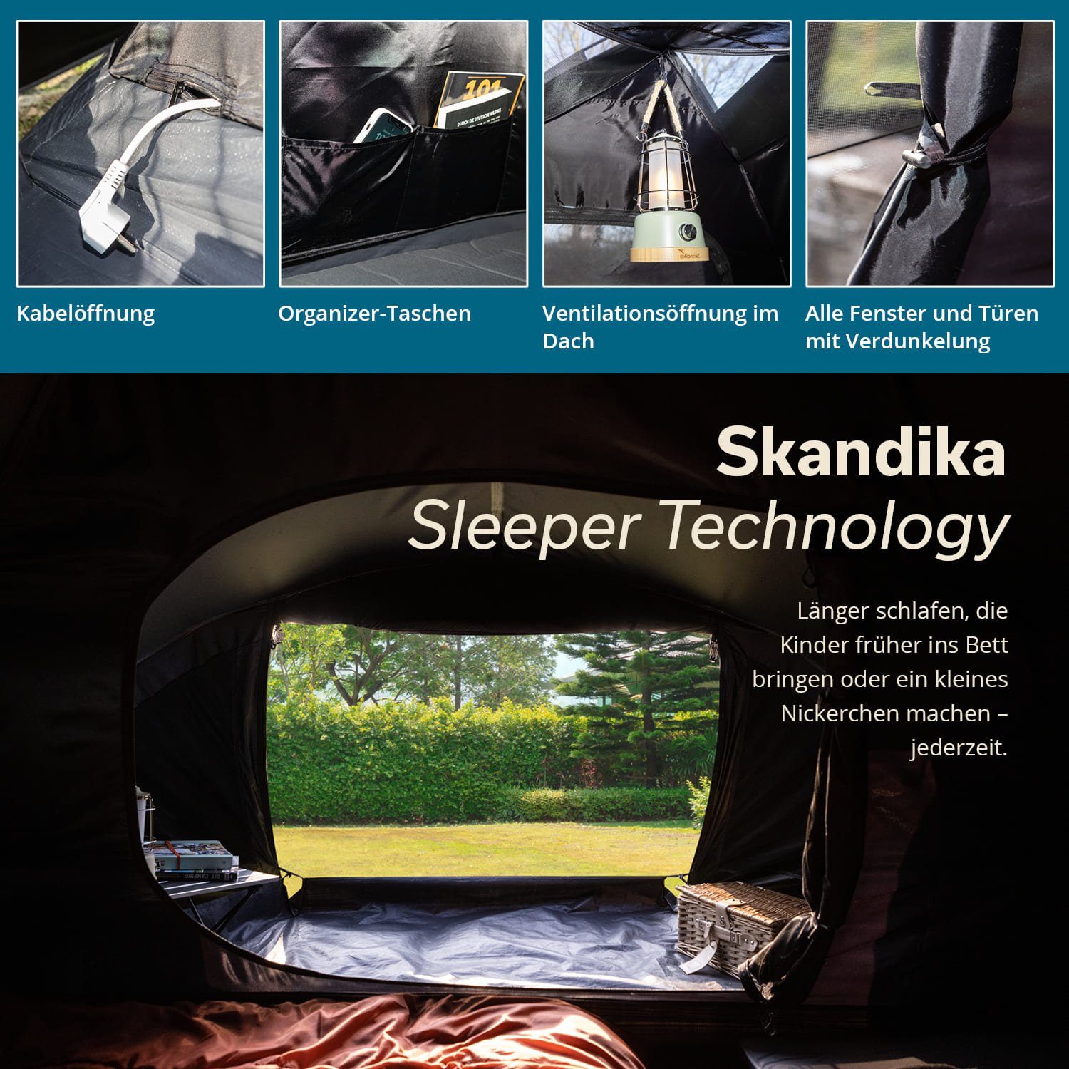 Skandika Kuppelzelt Dale Sleeper Campingzelt, Personen: günstig online kaufen