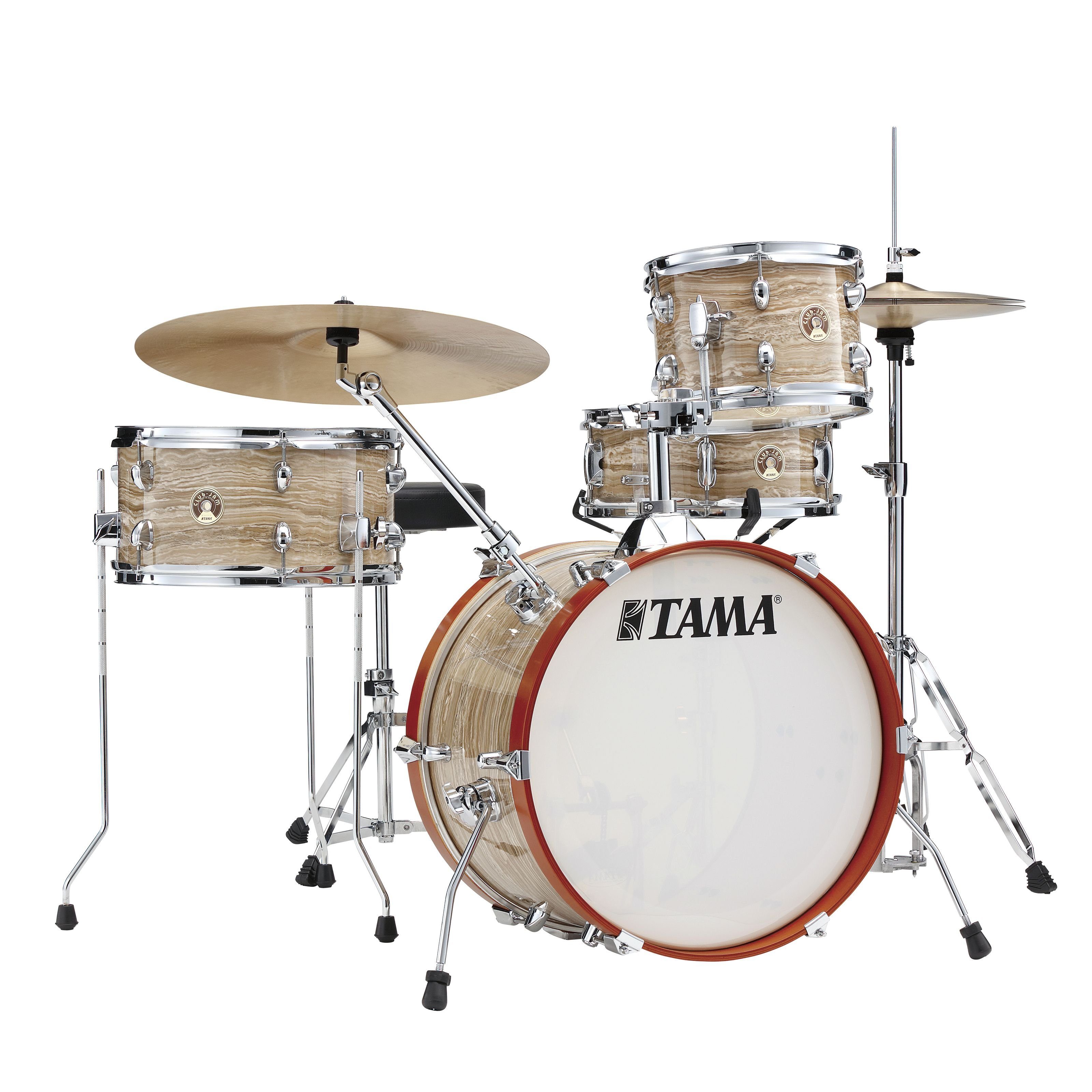Tama Kesselsatz, Schlagzeuge, Kesselsätze, LJK48S-CMW Club Jam Shell Set Cream Marble Wrap - Drum Kesselsatz