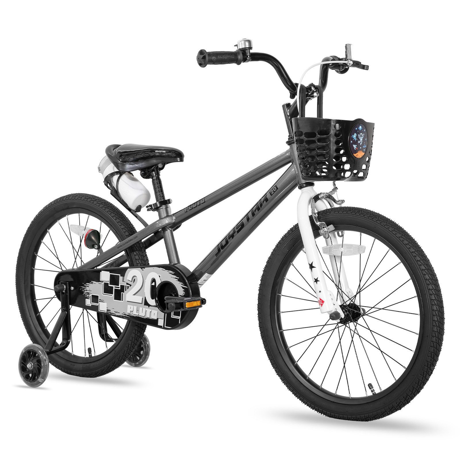 JOYSTAR Kinderfahrrad 12/14 /16/18/20 Zoll fahrrad für Jungen und Mädchen 3-12 Jahre, Mit Korb, Stützrädern, Fahrradklingel, Flaschenhalter, Kettenabdeckung