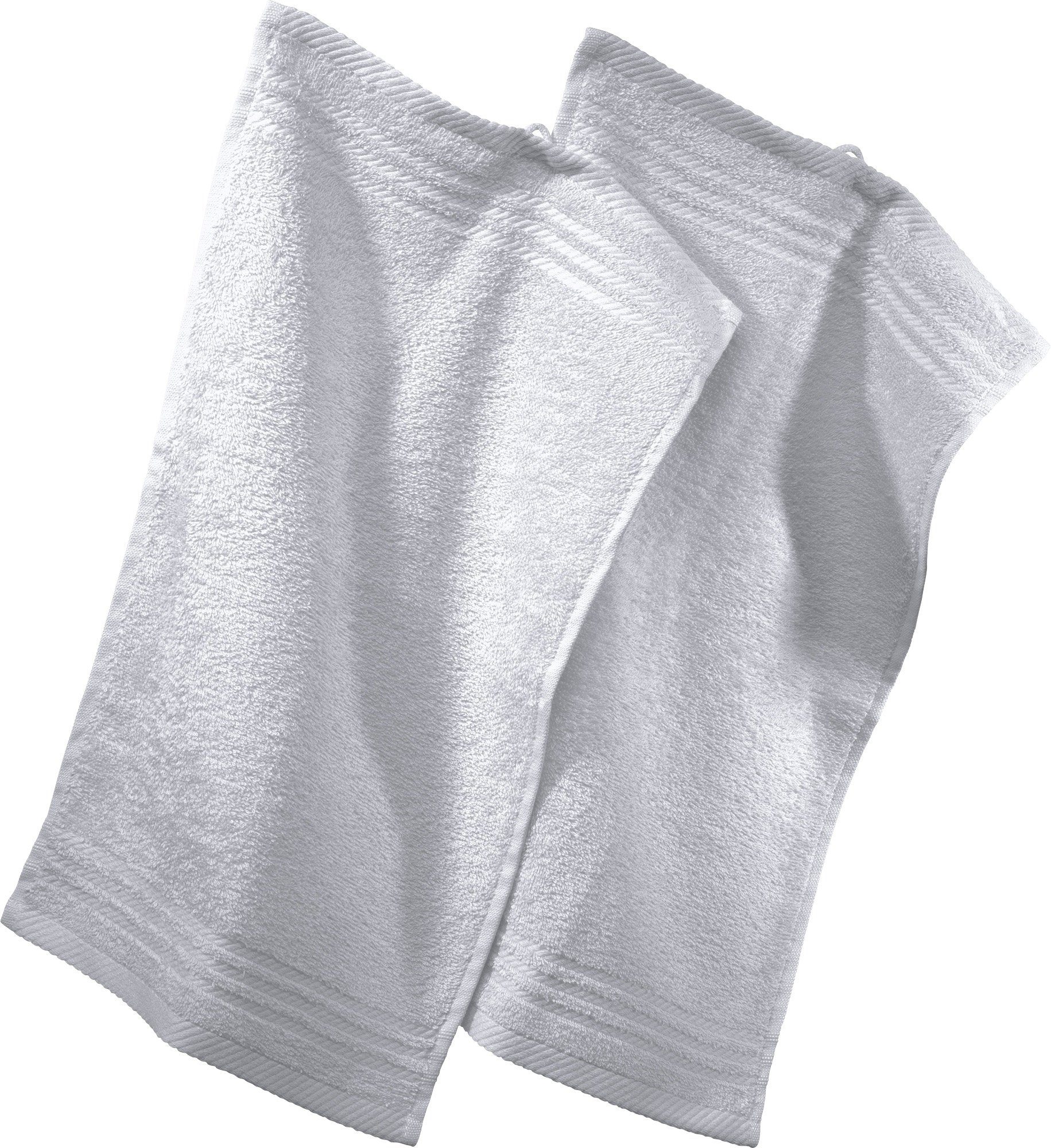 REDBEST Gästehandtuch Gästetuch 2er-Pack, Frottier, Walk-Frottier Uni