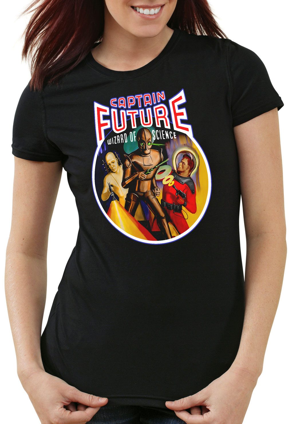 style3 T-Shirt Cpt Future Wizard of Science raumschiff captain the big bang theory