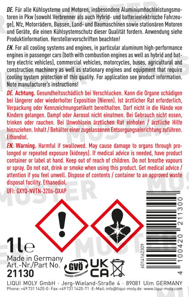 Liqui Moly Kühlerfrostschutz Liqui Moly Kühlerfrostschutz KFS 33 1 L