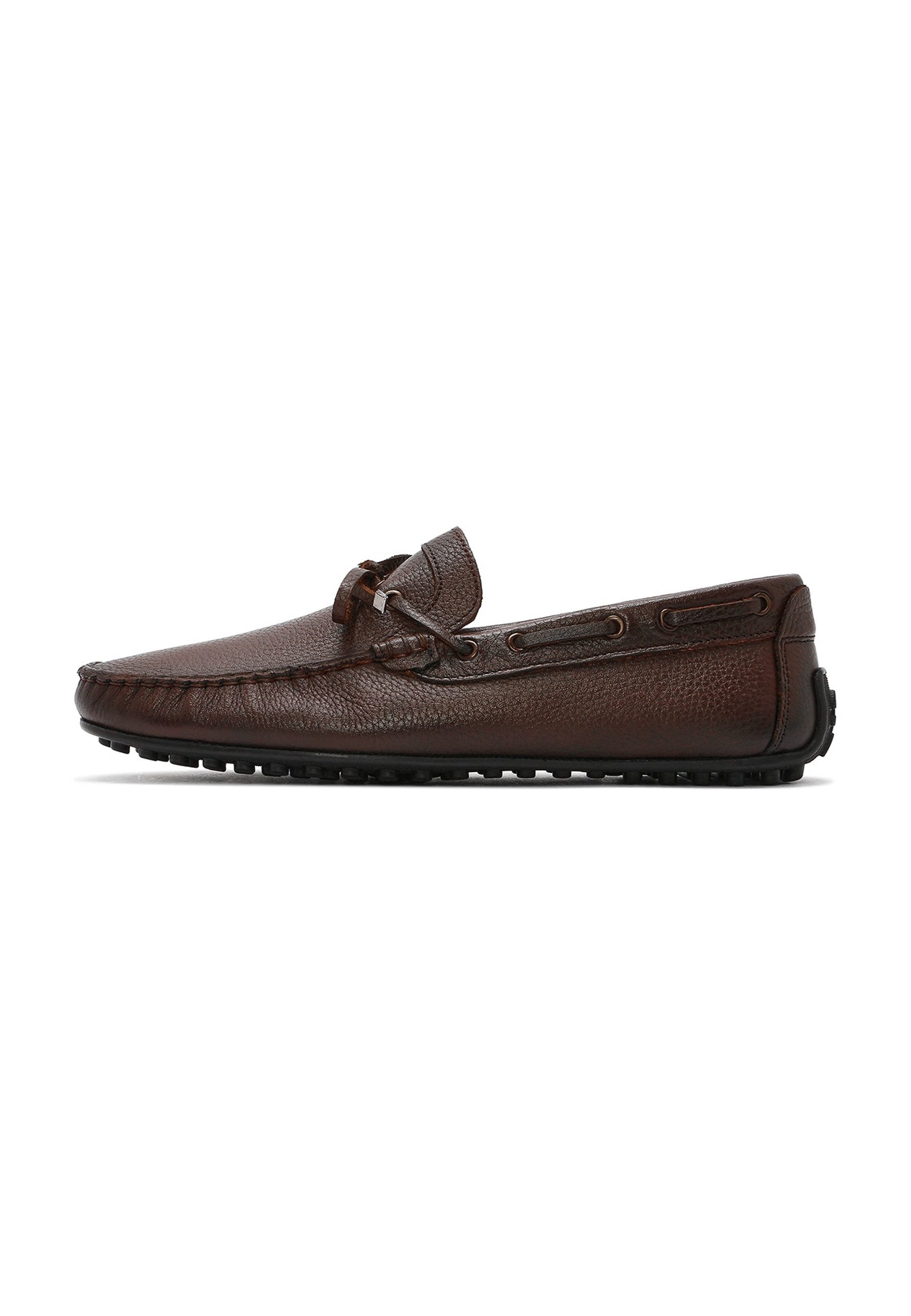 Derimod Lässige Loafer aus Leder Loafer Echtleder, Lederfutter, Gummisohle, Slipper-Design