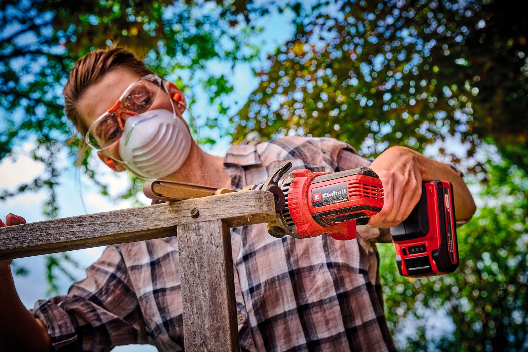Einhell Akku-Bandfeile TE-BF 18 Li-solo, max. 1700 U/min, (Packung, 16 tlg), ohne Akku
