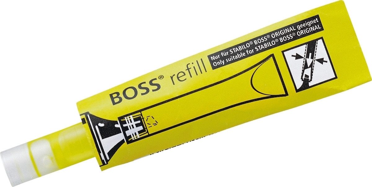STABILO Marker Textmarker boss original Nachfüllpatronen gelb