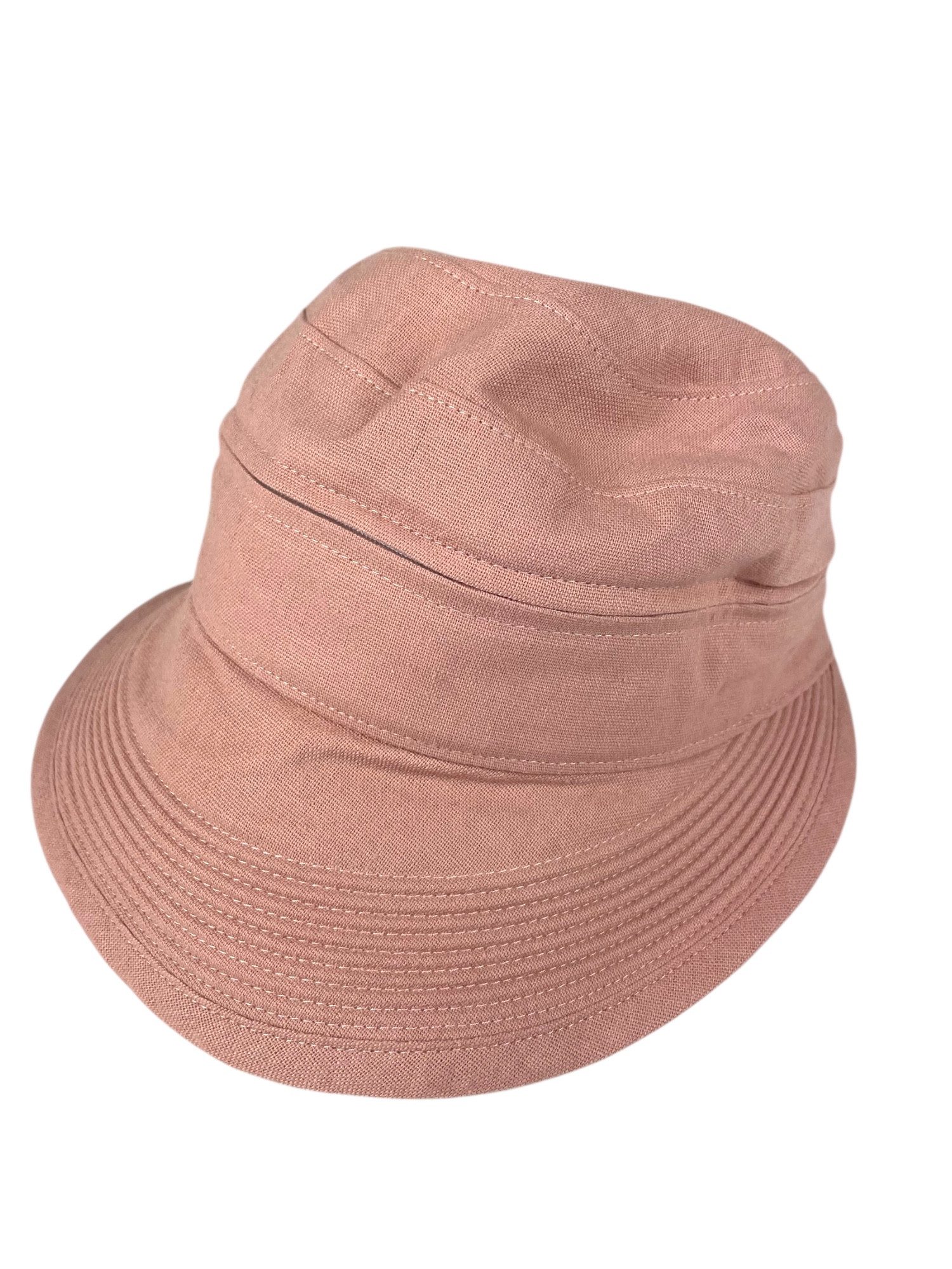Taschen4life Sonnenhut Visor Cap 2in1 Sonnencap Basecap & Sonnenschutz in Einem, unisex, aus Leinen