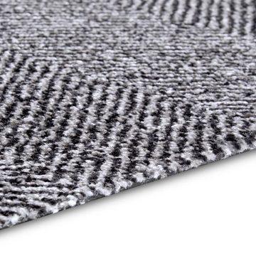 Fußmatte Fussmatte Clean & Go Silbergrau Beige Schwarz, HANSE Home, rechteckig, Höhe: 7 mm