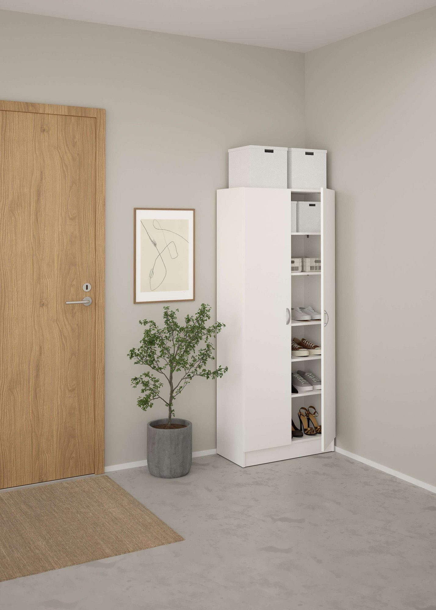 INOSIGN Drehtürenschrank Focus, Kleiderschrank, Stauraum mit 2 Türen und 5 günstig online kaufen