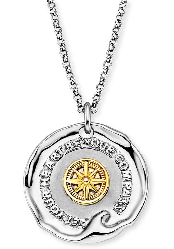 Engelsrufer Kette mit Anhänger Talisman Bicolor, ERN-TALISMAN-WAVE-BI