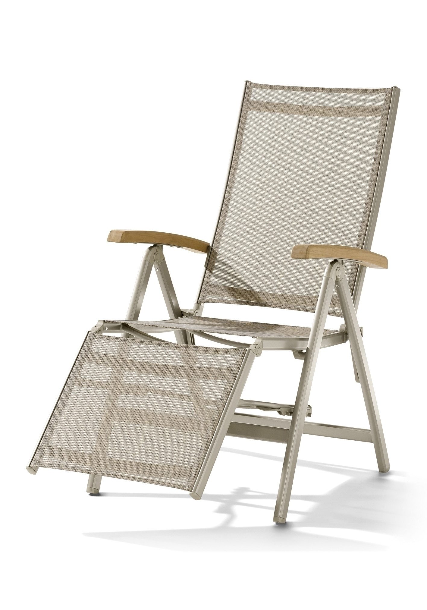 Sieger Gartenmöbel Gartenstuhl in Natur, Kunstfasergewebe - 95x109x62cm (BxHxT)