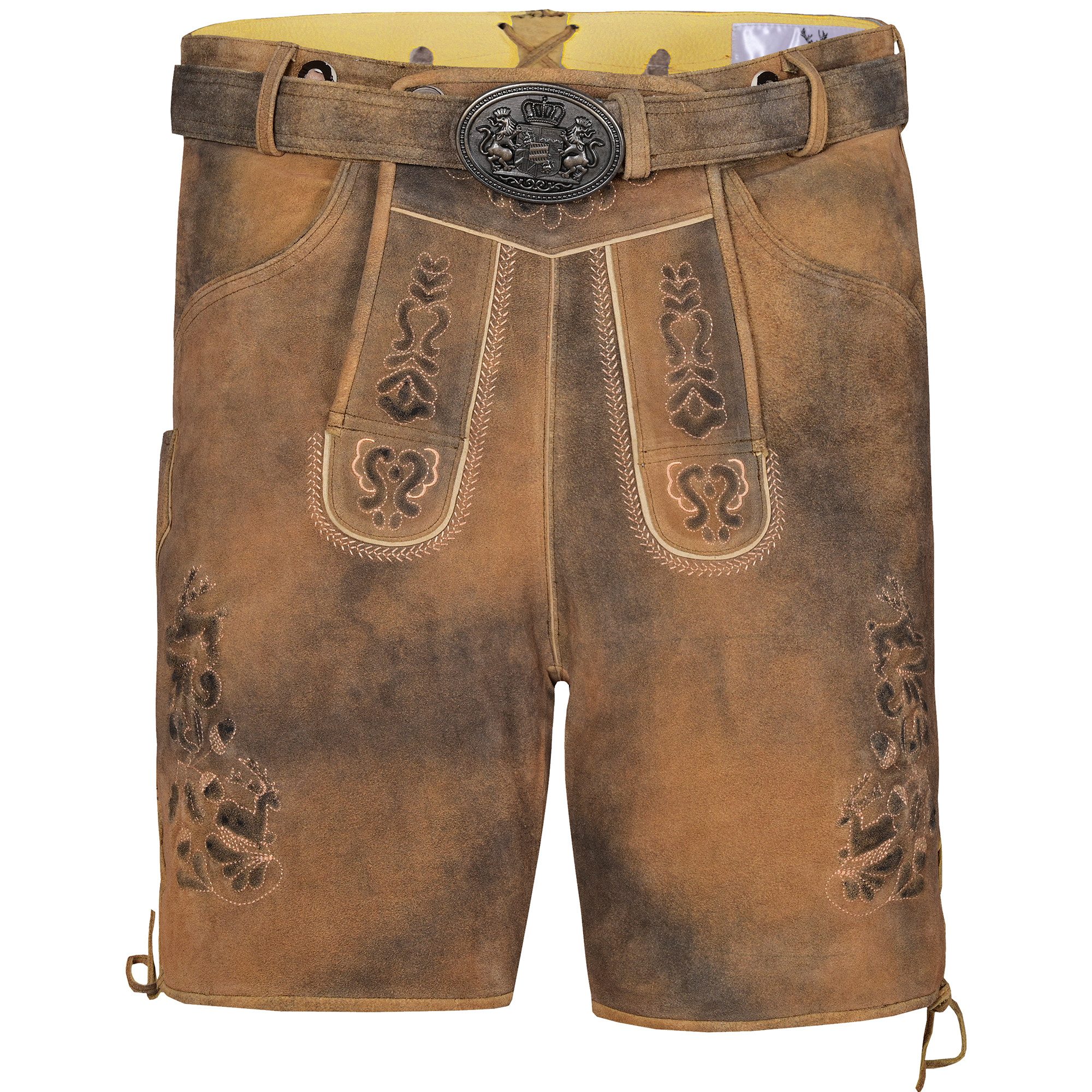 German Wear Trachtenlederhose GW722 kurze Lederhosen günstig online kaufen