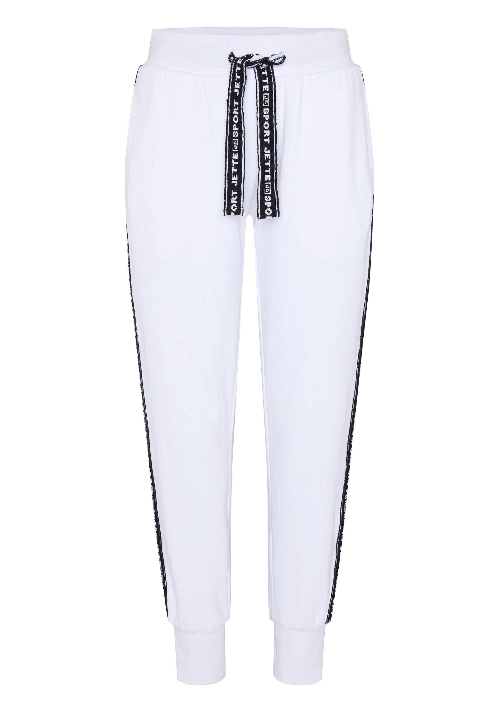 11-0601 SPORT angesagter Sweathose JETTE Knöchellänge White in Bright