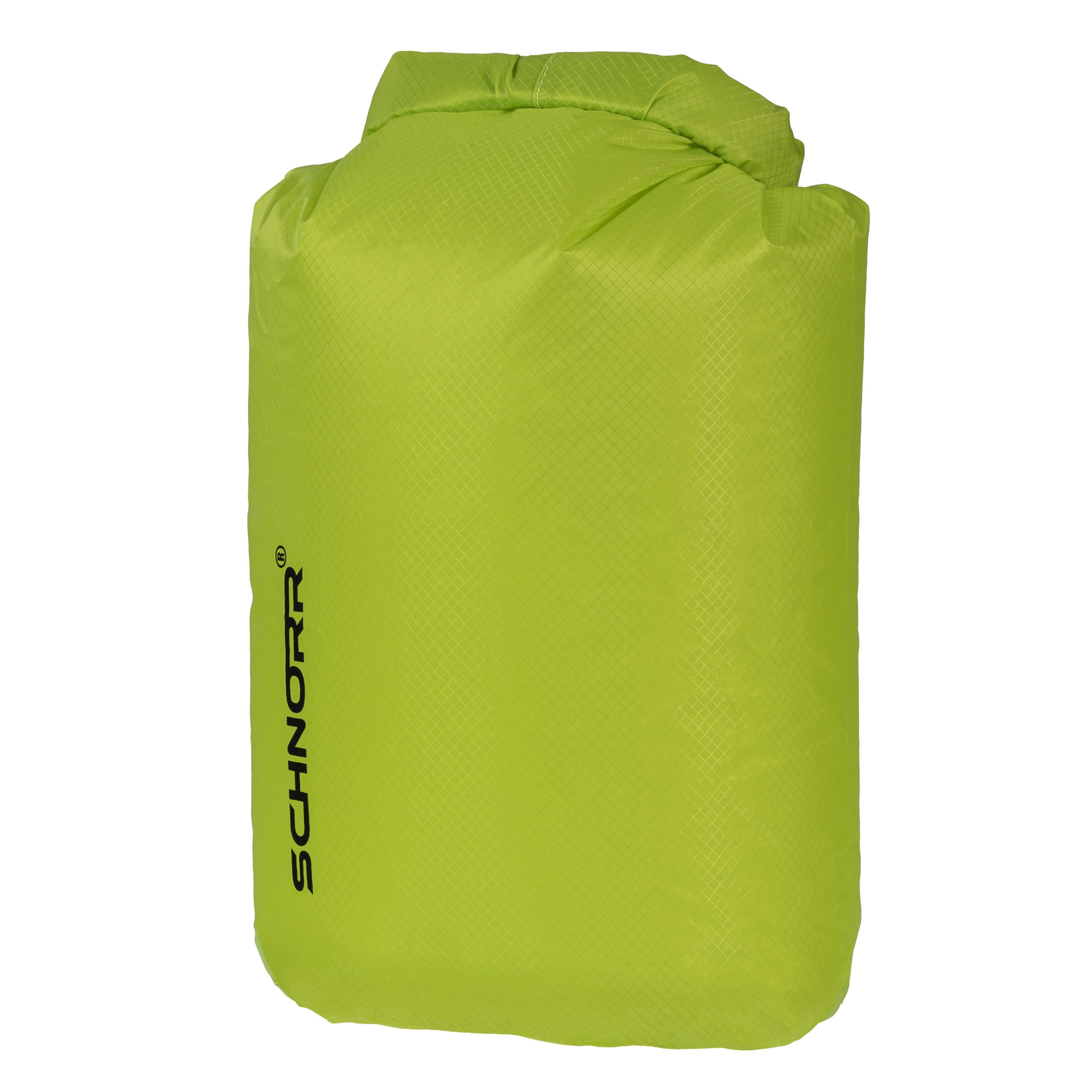 SCHNORR Rucksack Drybag 5L Grün ultraleicht 45g, wasserdichter Packbeutel 20D Nylon
