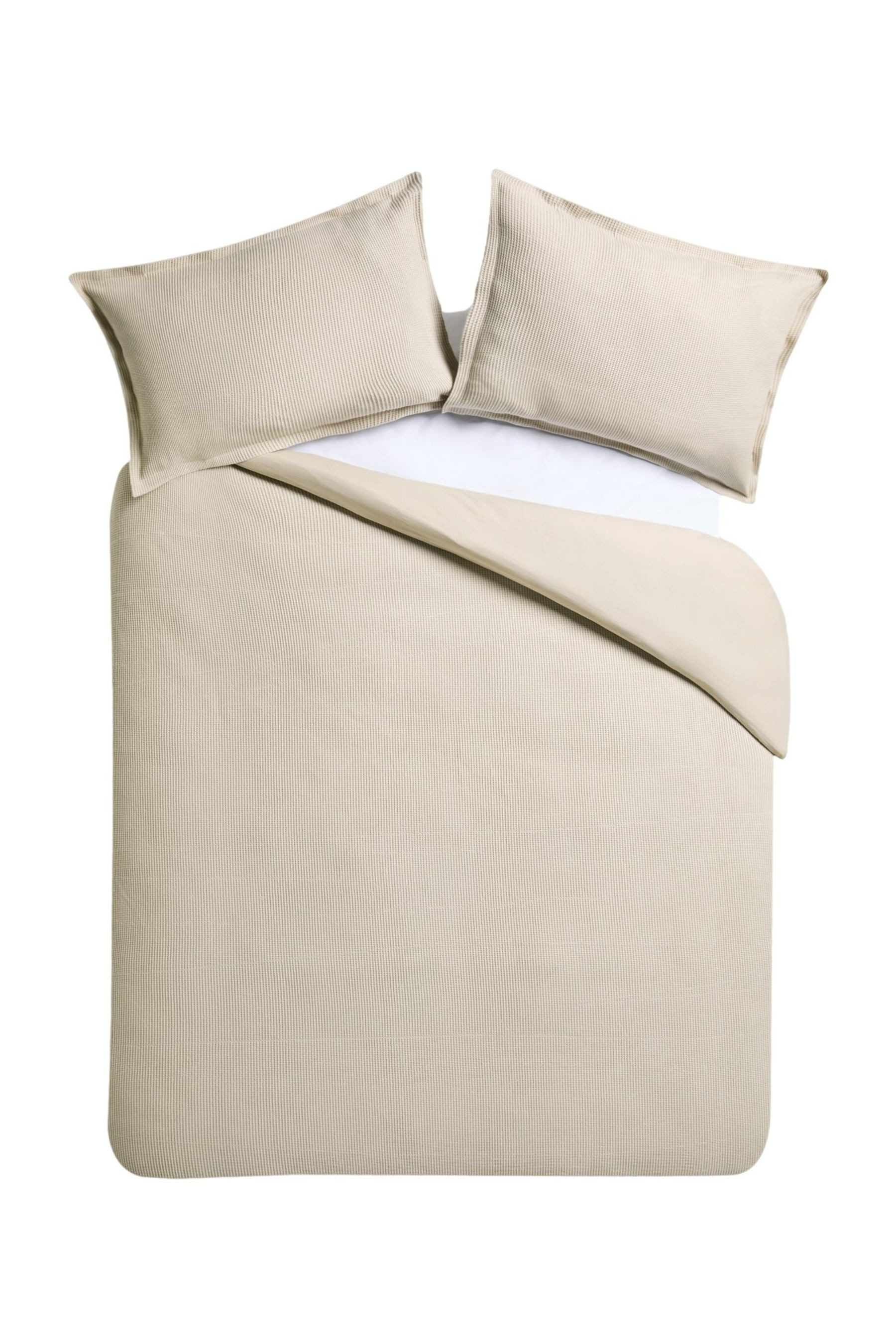 MADE Bett-Set MADE.COM Bett- und Kissenbezüge mit Waffelstruktur, Bezug: Baumwolle