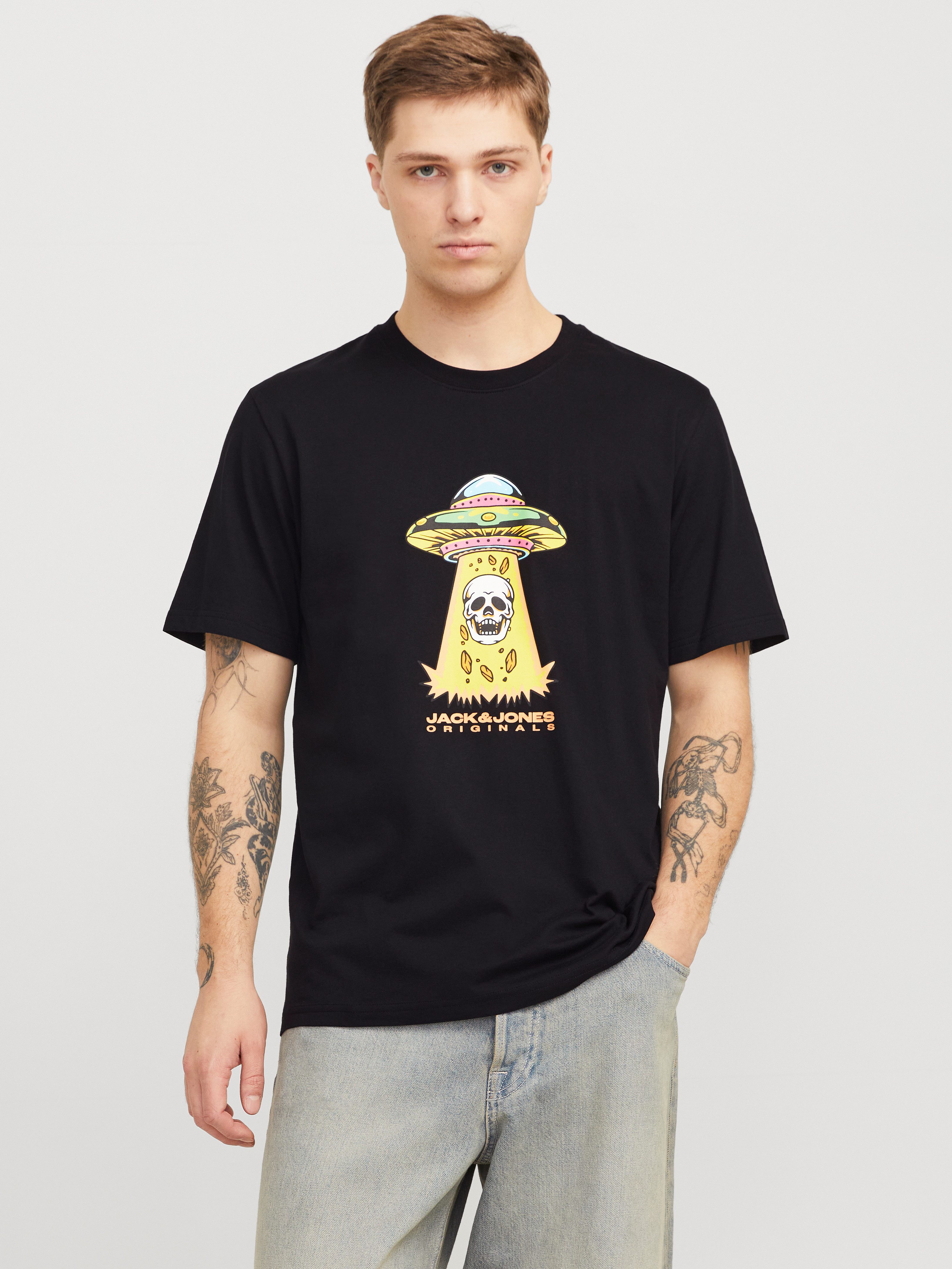 T-Shirt JORANATOMY SKULL TEE SS CREW NECK LN