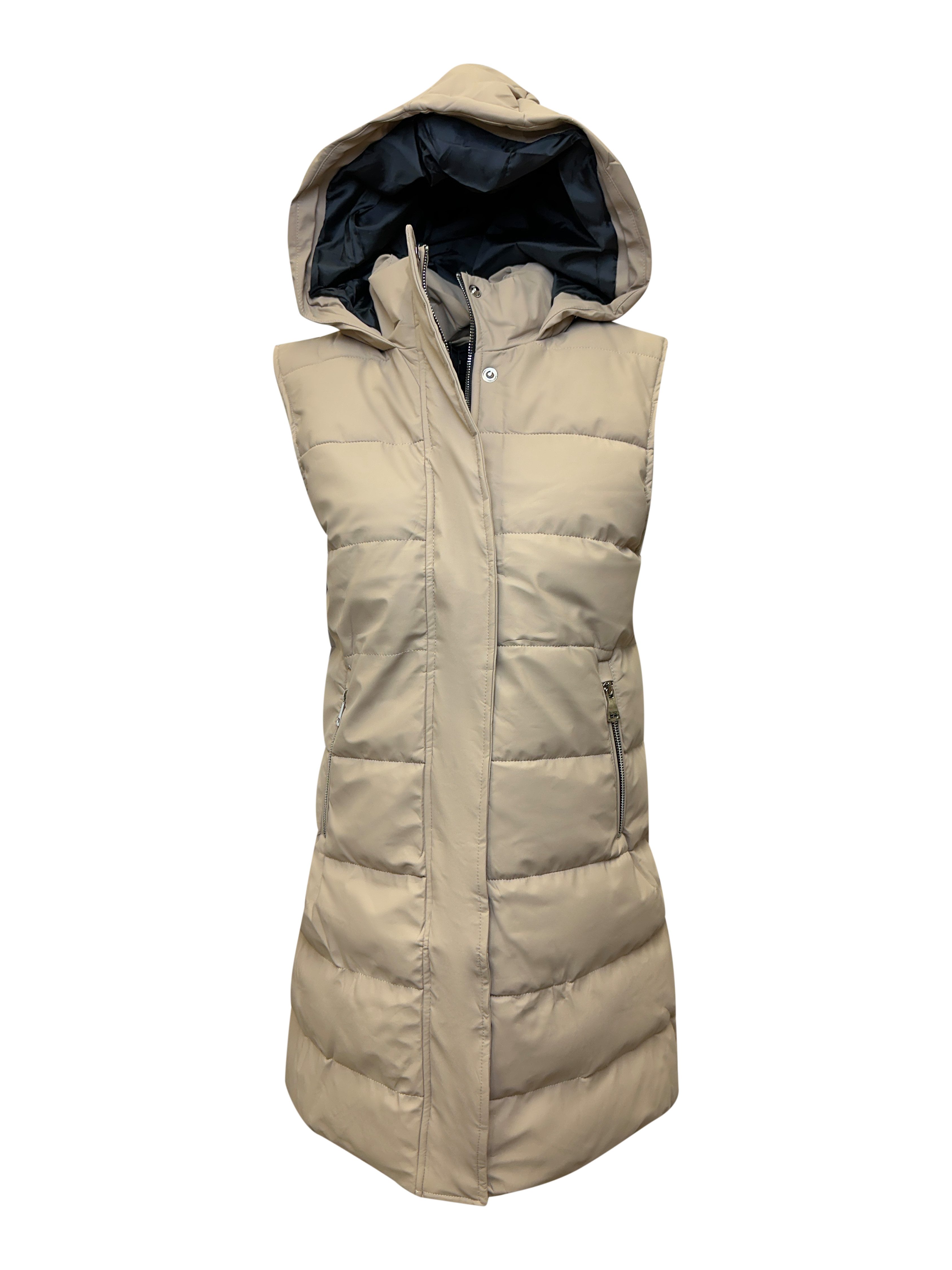 Worldclassca Steppweste Worldclassca Damen Steppweste lang mit Kapuze Winte günstig online kaufen