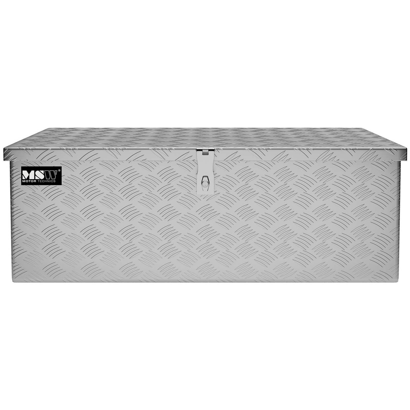 MSW Werkzeugkoffer 48L Alubox Alukiste Truckbox Werkzeugbox Transportkiste Deichselbox