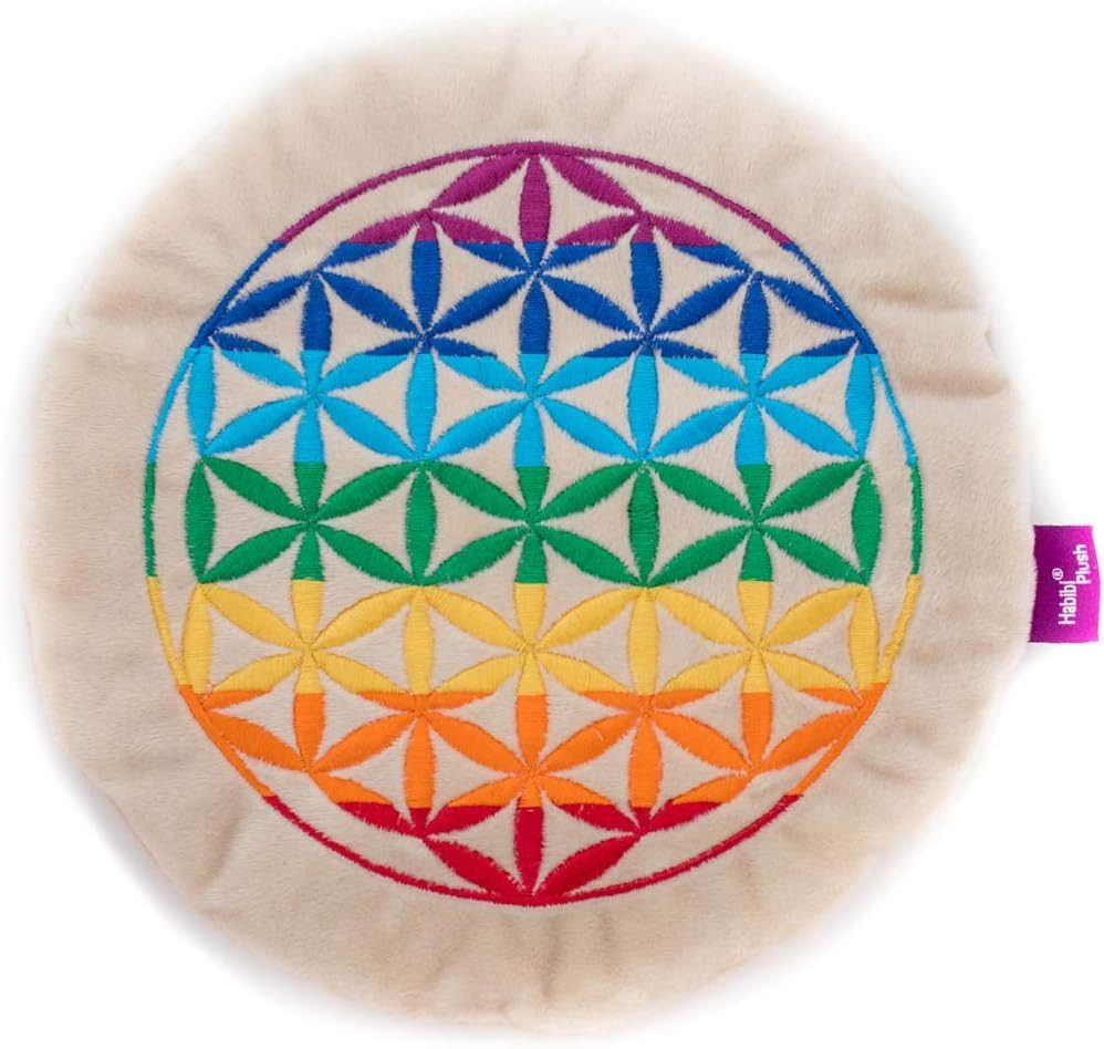 Habibi Plush Wärmekissen Habibi Plush Premium Wärmekissen Blume des Lebens bunt