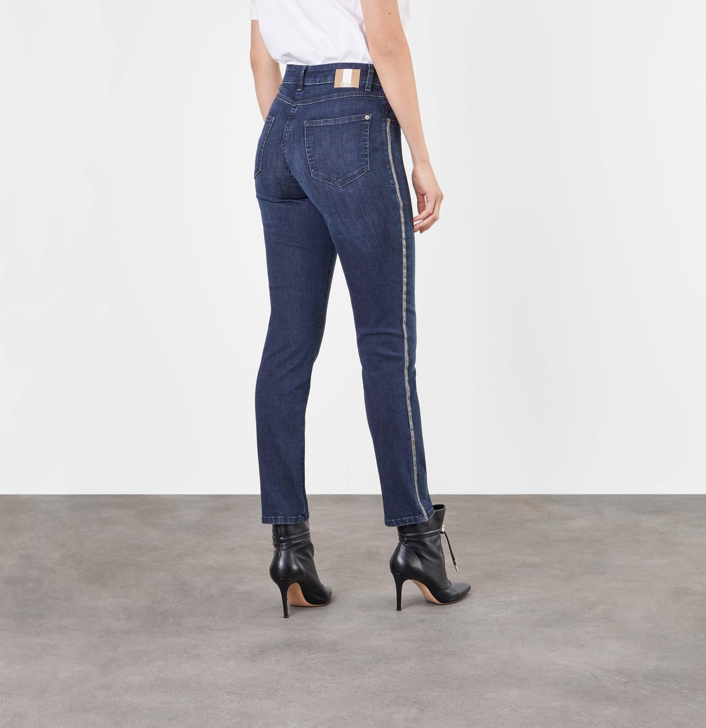 MAC Stretch-Jeans MAC MELANIE glam galloon dark blue authentic wash 5043-92-0380L D833