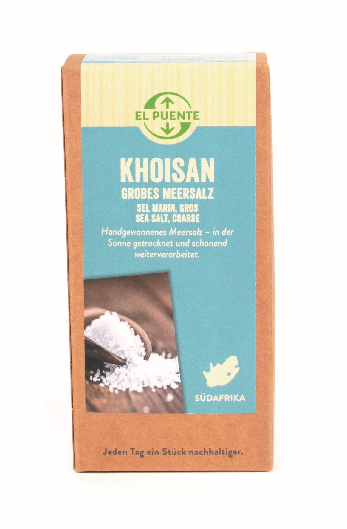 El Puente Gewürz Khoisan Grobes Meersalz, Fair Trade, Vegan, Glutenfrei, Handmade