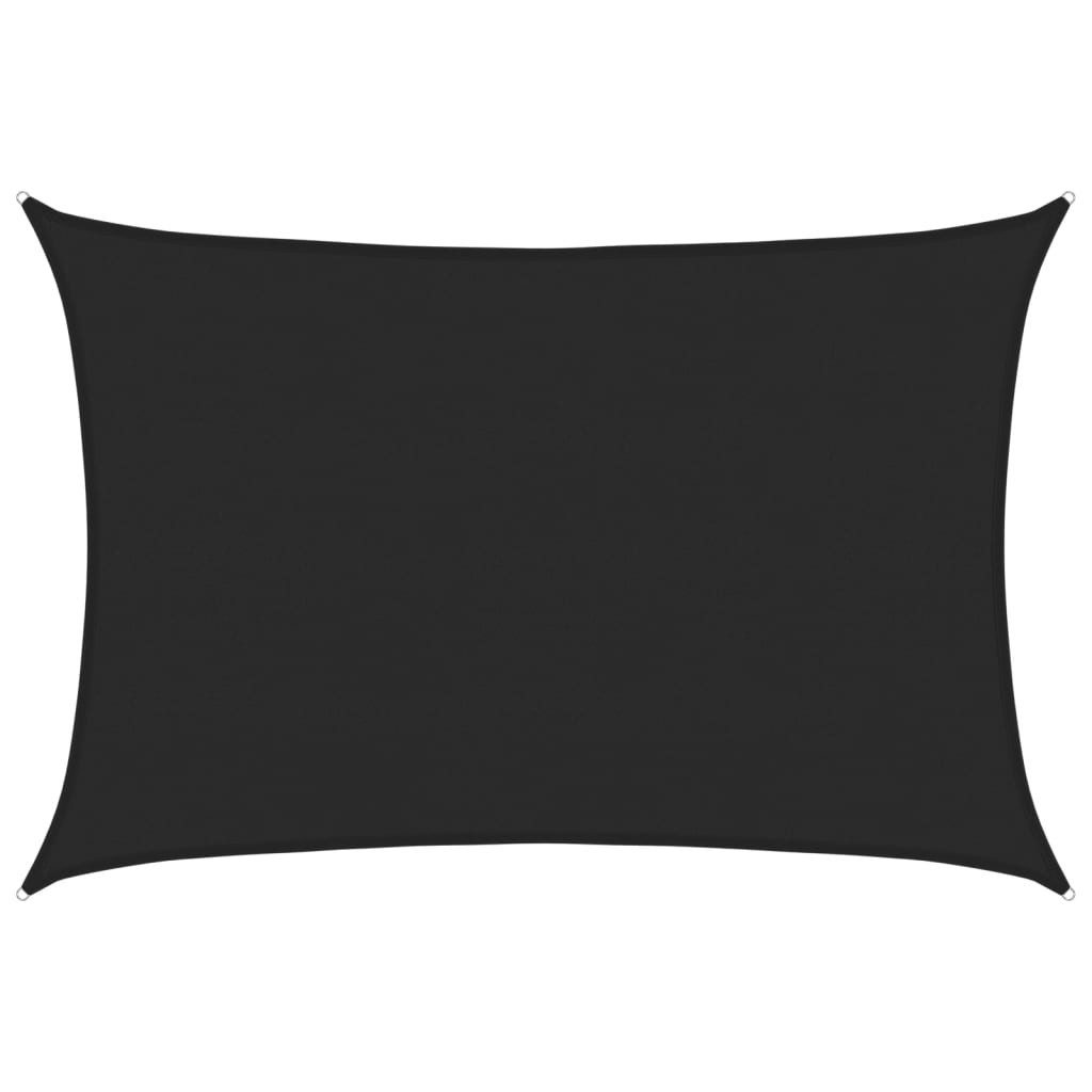 Sonnensegel Sonnensegel 160 g/m² Schwarz 5x6 m HDPE