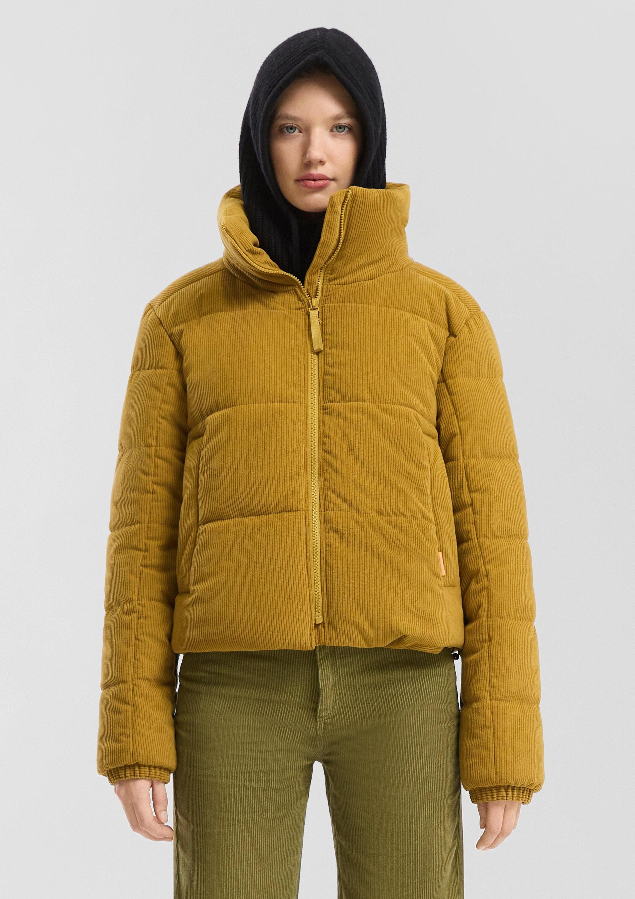 QS Winterjacke Outdoor-Jacke Wattierte Cordjacke günstig online kaufen