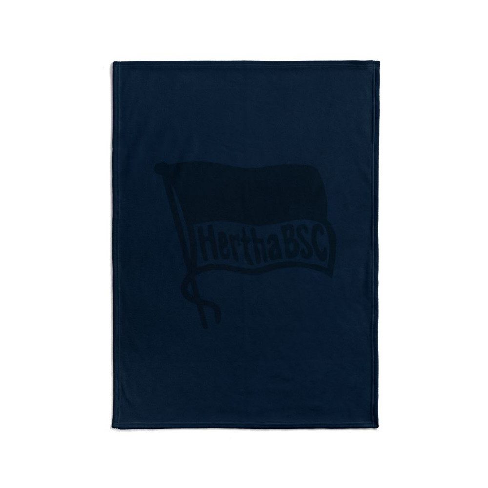 Hertha BSC Berlin Tagesdecke Hertha BSC Sherpadecke Fahne Navy