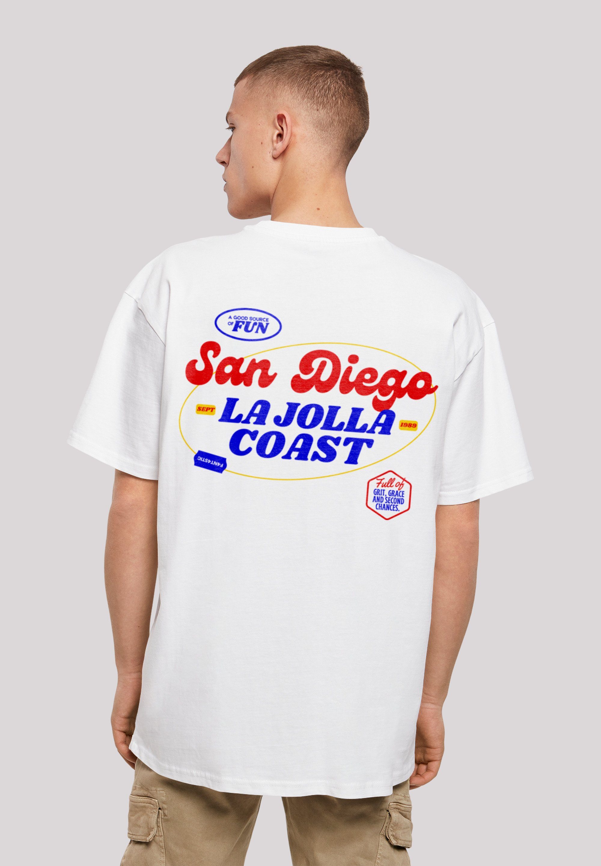 weiß F4NT4STIC San Print OVERSIZE T-Shirt Diego TEE