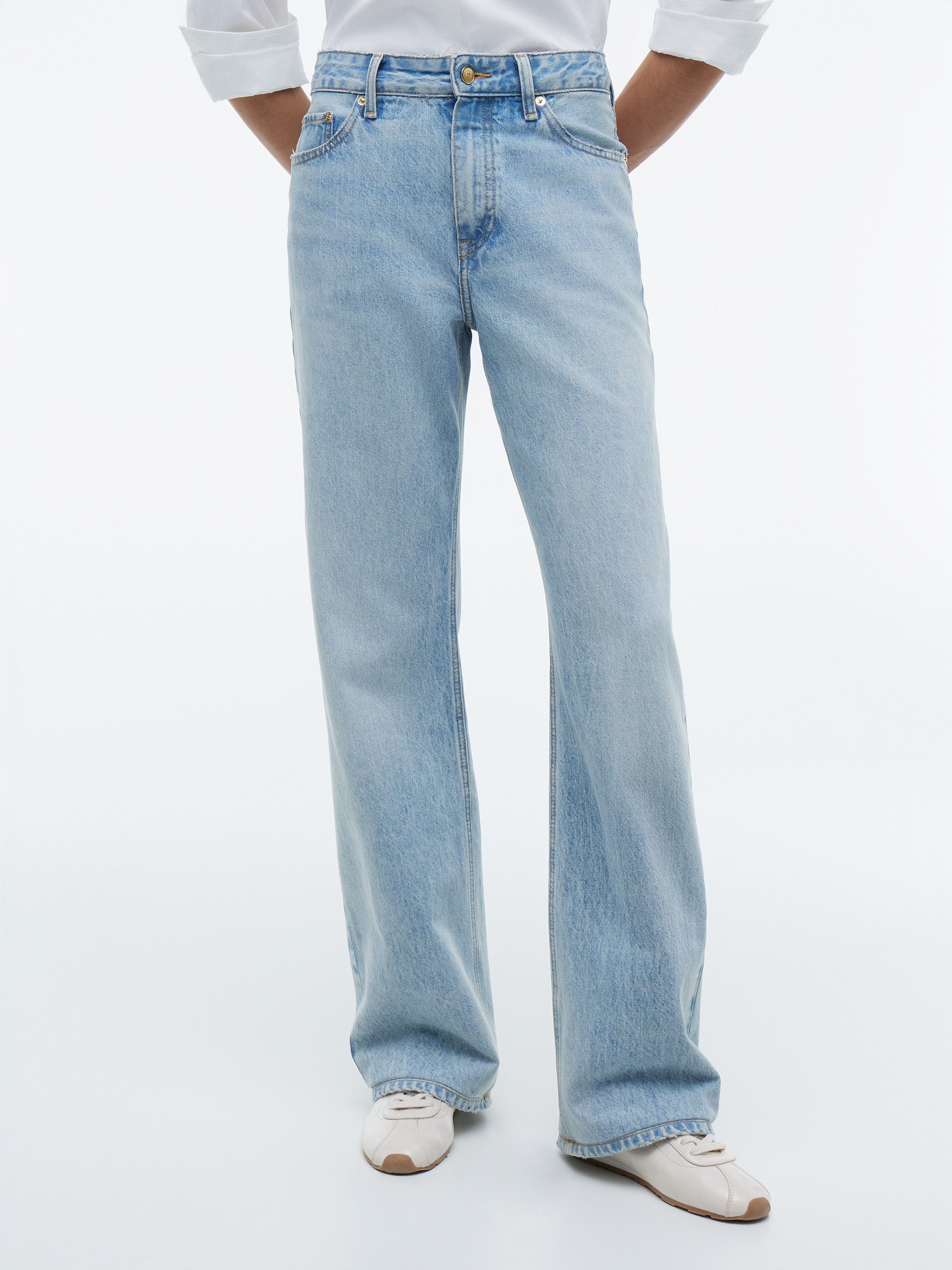 Tommy Hilfiger Straight-Jeans LOOSE STRAIGHT CAM RW Baumwolle, straight fit, regular waist