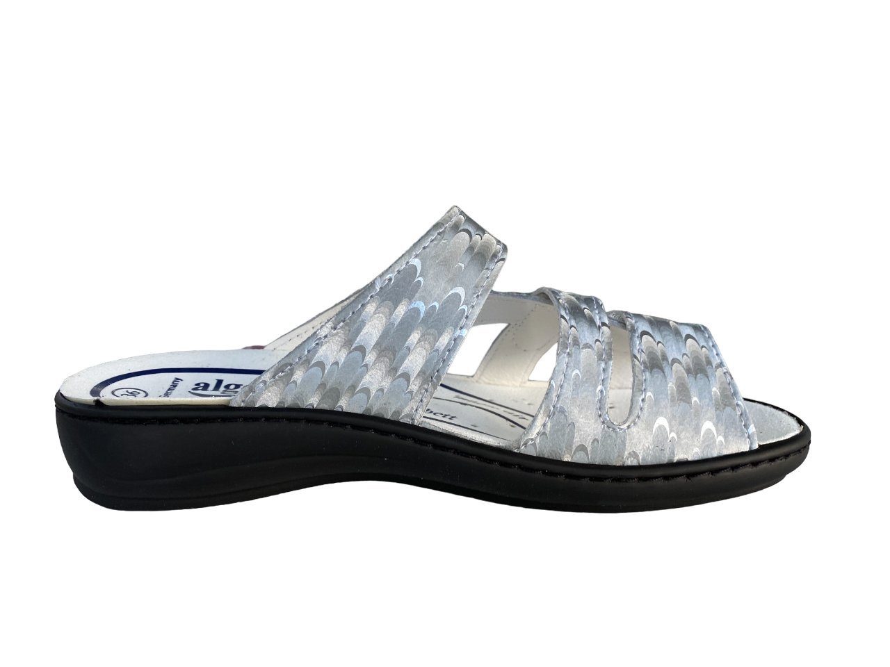 3416-9191 Clog Damen algemare silber plata Pantolette Algemare