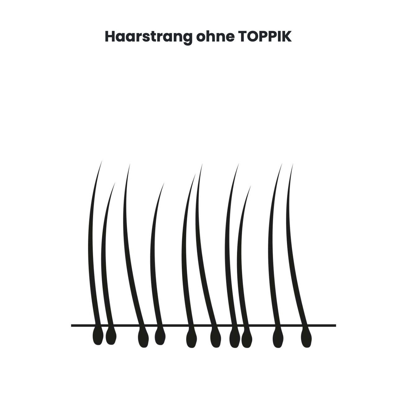 TOPPIK - Haarfasern, Schütthaar, Fibers Hair Streuhaar, g. Dunkelbraun 55 Puder, Haarverdichtung, Haarstyling-Set TOPPIK