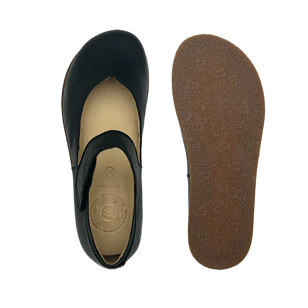 POLOLO Alma & Alina, bequemer Damen Barfußschuh aus pflanzlich gegerbtem Leder