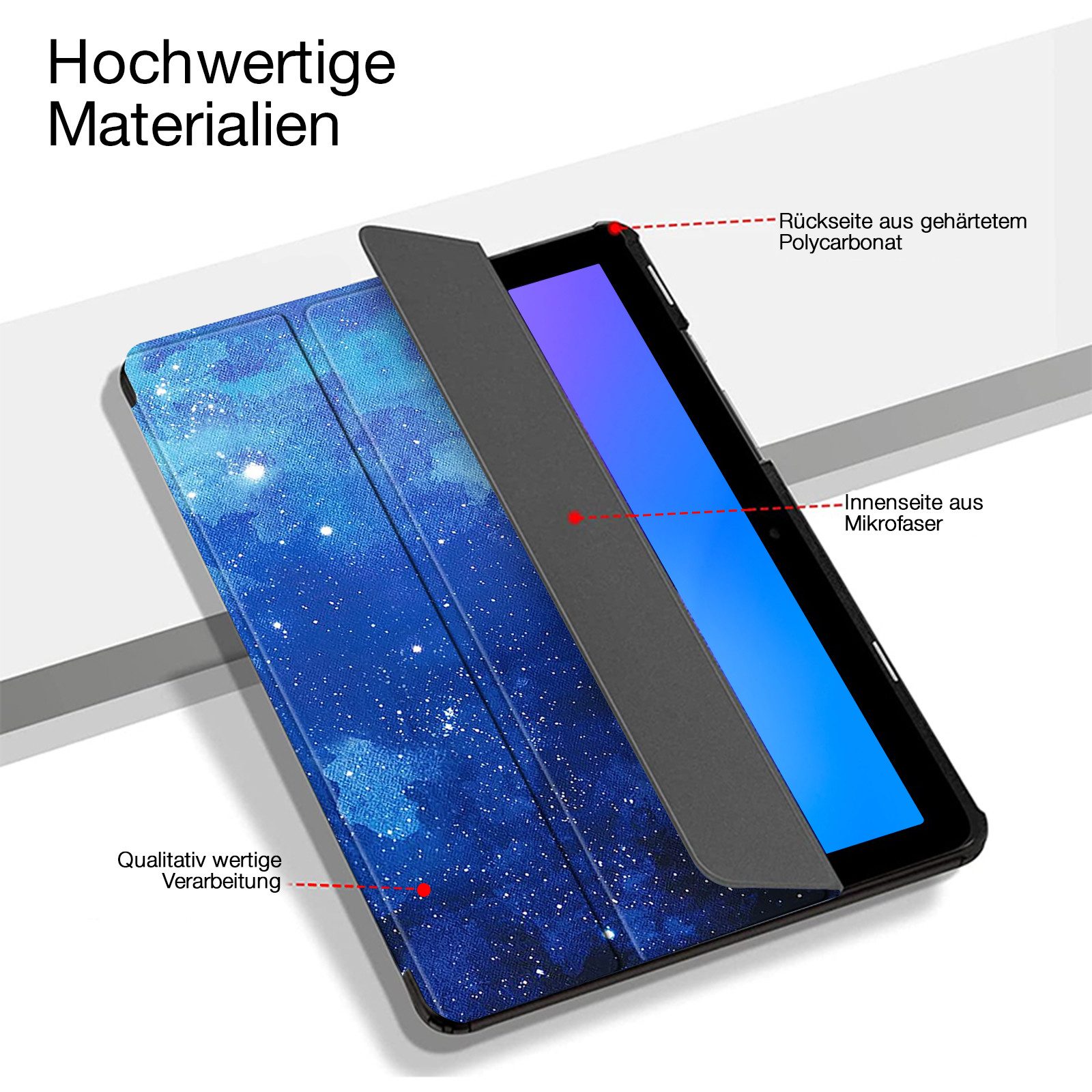 Tec-Expert Tablet-Hülle Tablet Cover Hülle für Samsung Galaxy Tab A8 10,5 Zoll 2021 10.5 Zoll, 10.5, Schutzhülle Klapphülle Tasche Case – Bild 2 von 5