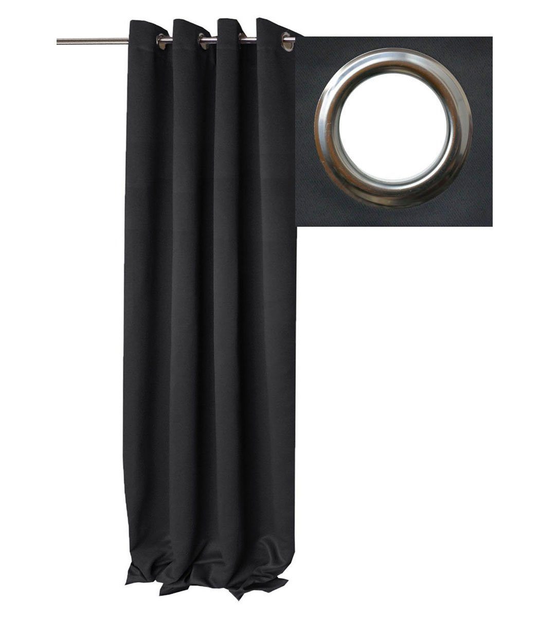 Brilliant Vorhang Verdunkelung Vorhang ÖSEN 140x175 Grau (1 St), Ösen, verd günstig online kaufen