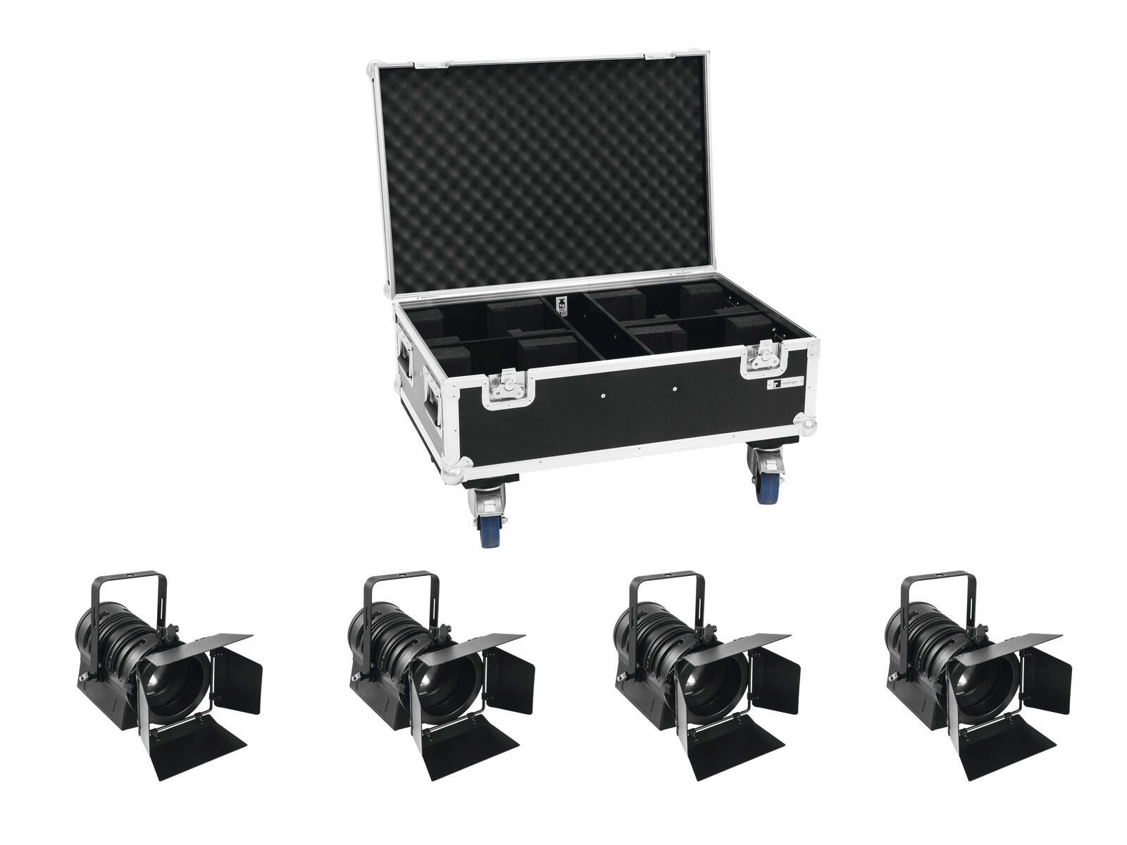 Discolicht EUROLITE Set 4x LED THA-60PC + Case