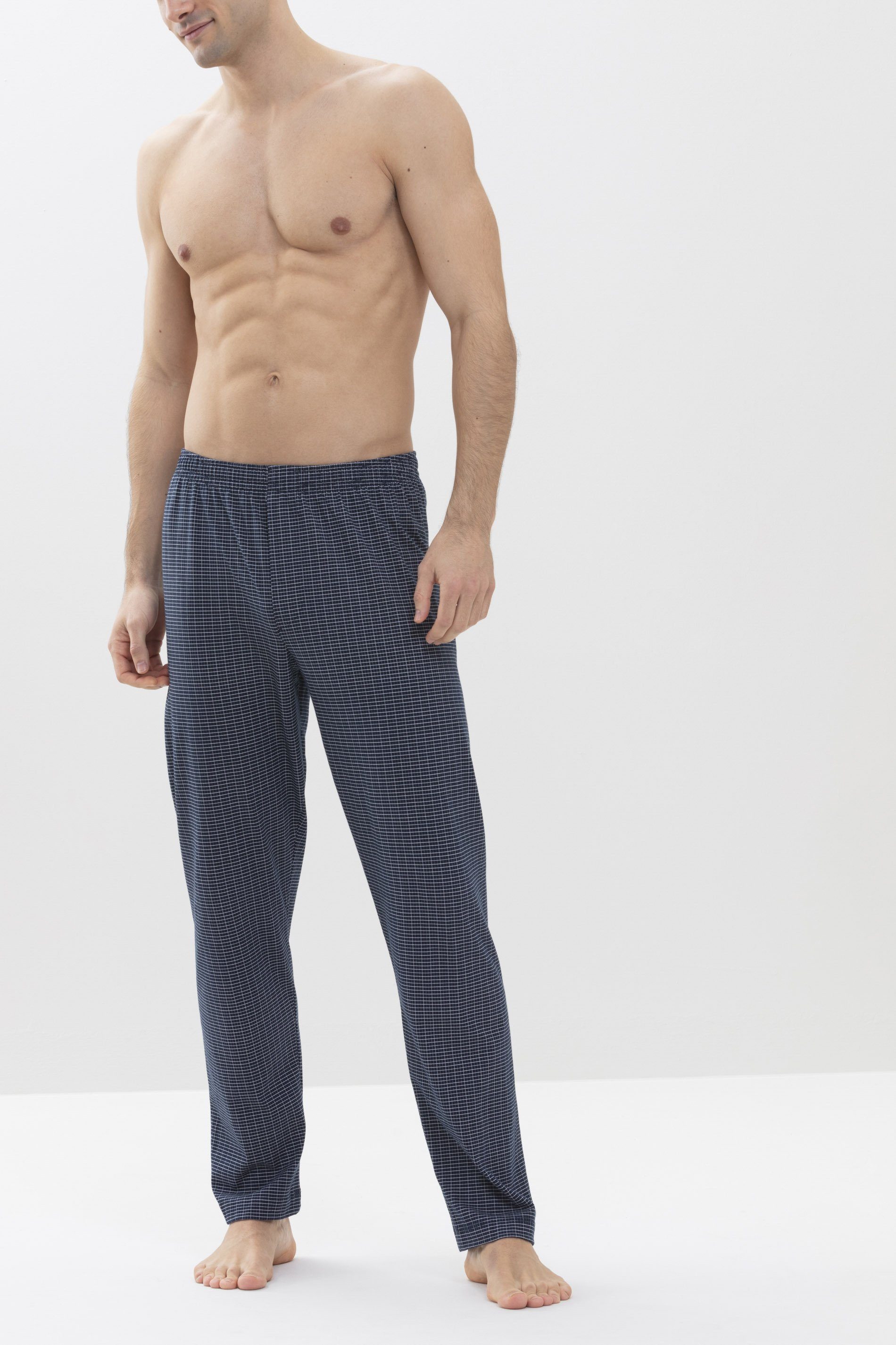 Mey Schlafhose Mey Herren Hose lang Serie Nelson Kariert (1-tlg)