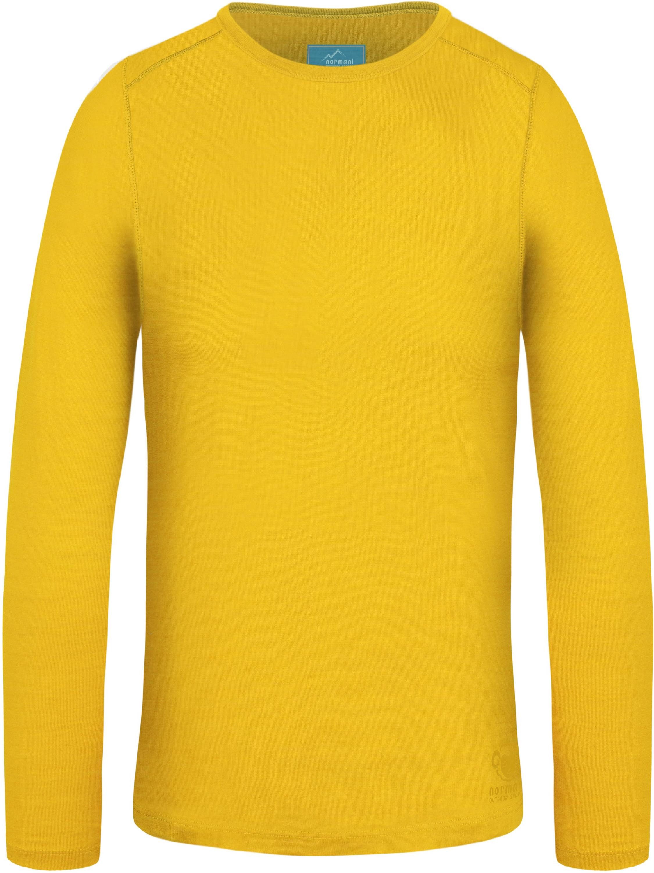normani Funktionsshirt Kinder Merino Langarm Broome Ski-Thermounterwäsche aus 100 % Bio-Merinowolle für Junge und Mädchen