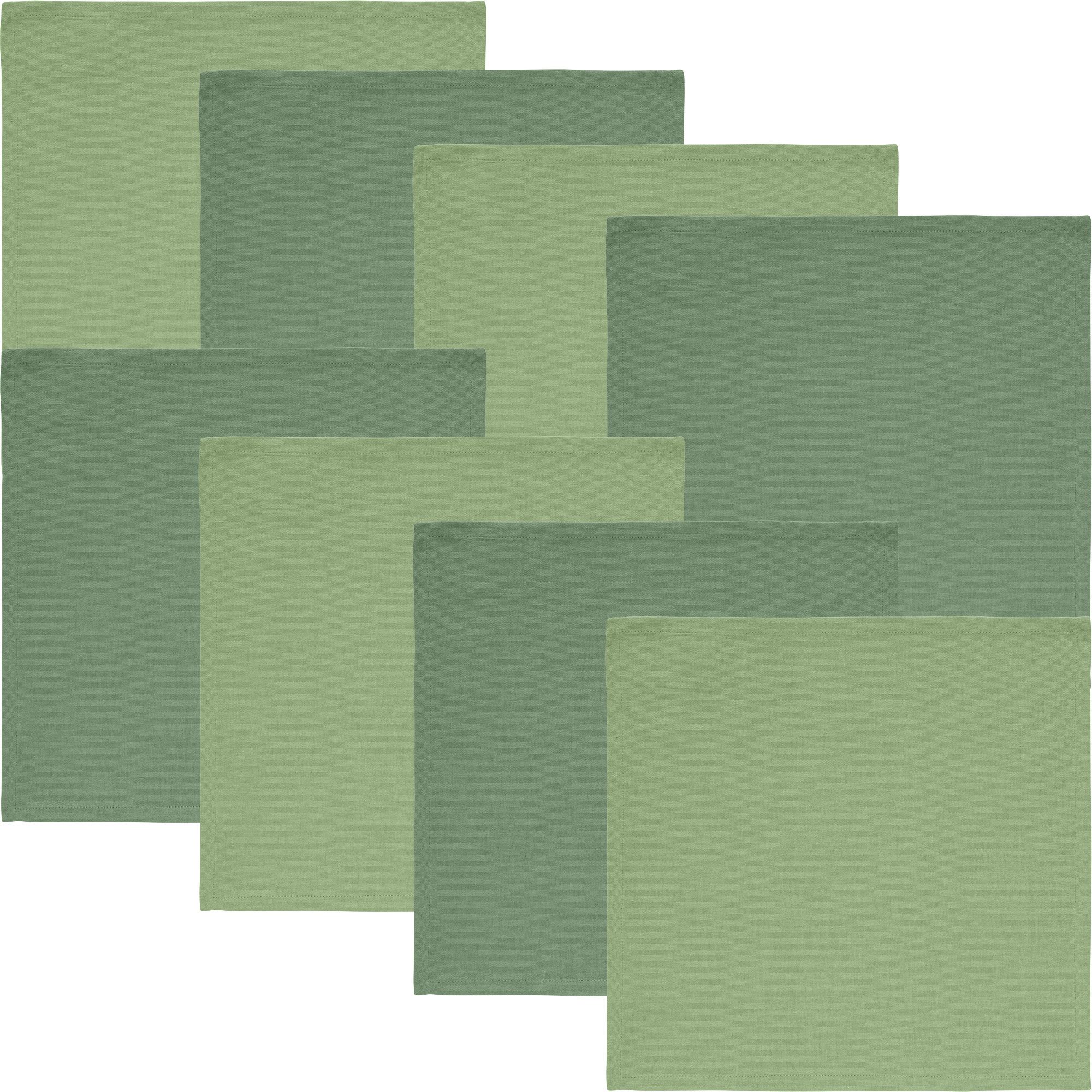 REDBEST Stoffserviette Serviette "Tulsa" 8er-Pack, Baumwolle Uni