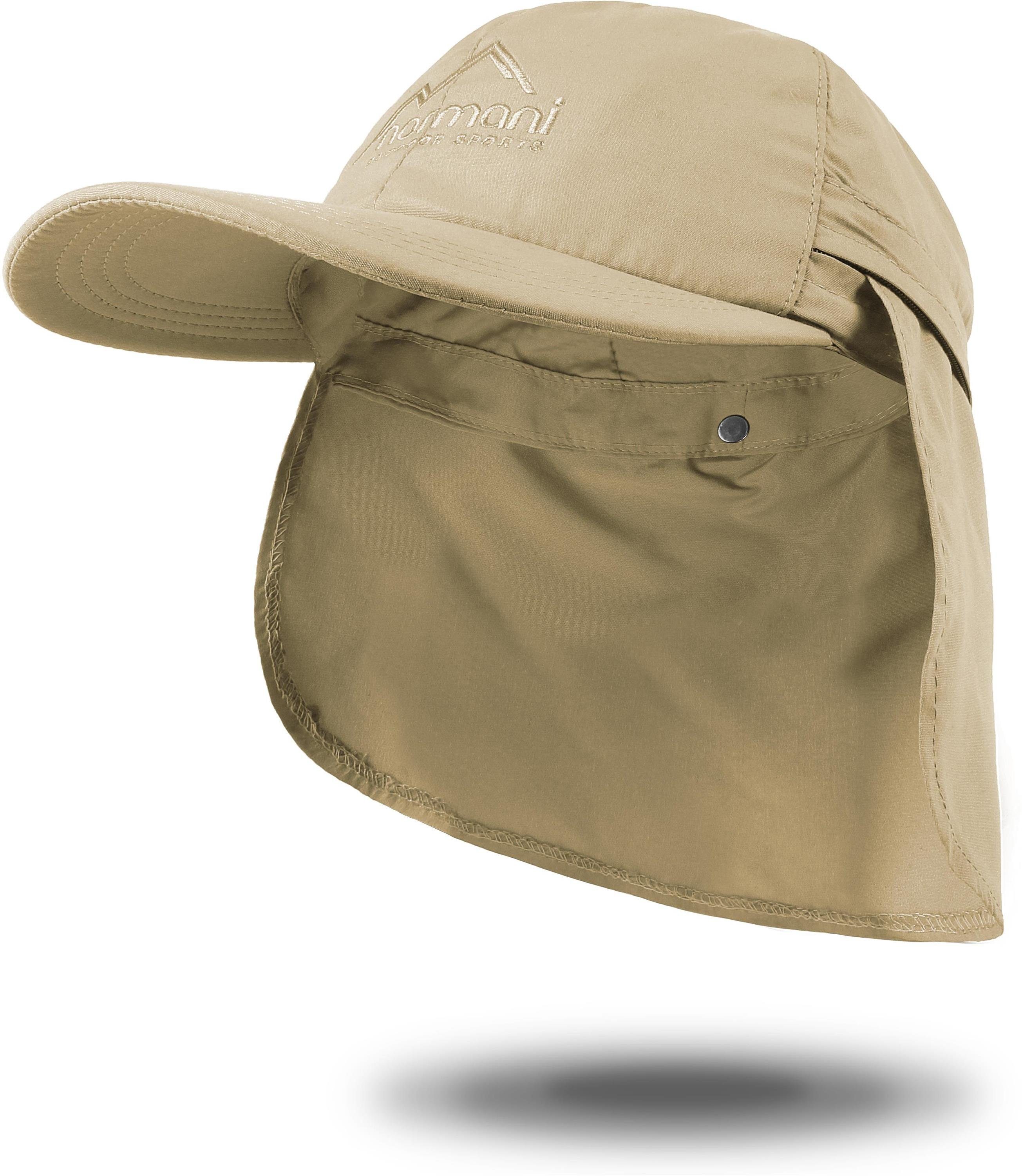 normani Outdoorhut Cap mit Nackenschutz Savannah Sommer Cap mit einrollbarem Nackenschutz Outdoormütze Sonnenhut