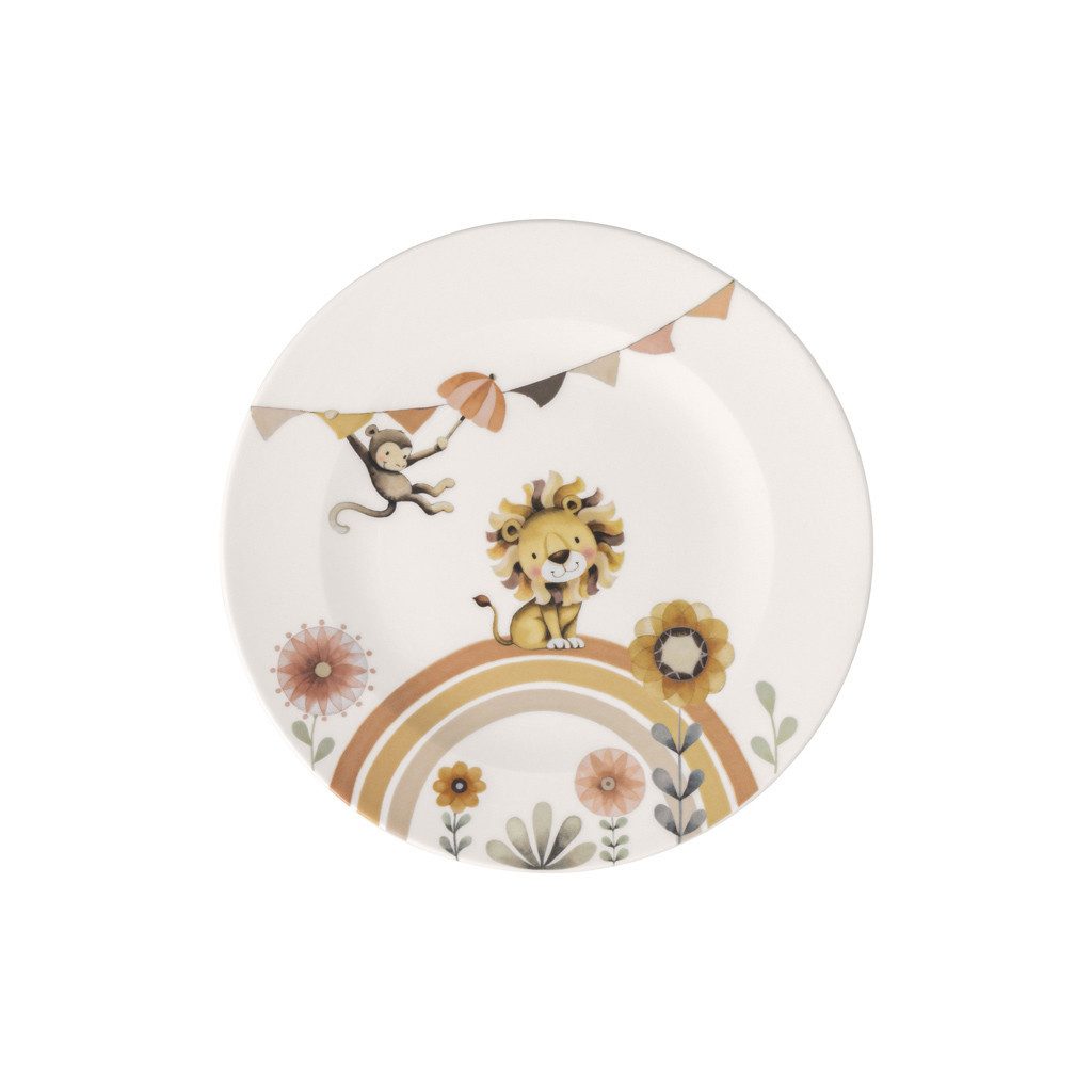 Villeroy & Boch Speiseteller Roar like a Lion Kinderteller, (1 St), Premium Porcelain, mikrow.- & spülm.sicher, Made in Germany