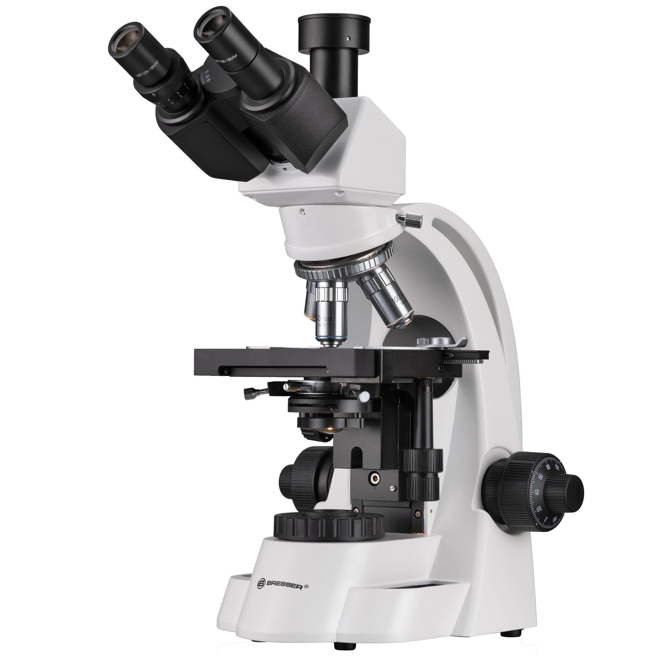 BRESSER Bioscience 40-1000x Trinokulares Mikroskop Auf- und Durchlichtmikroskop